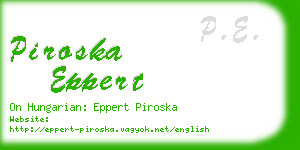 piroska eppert business card